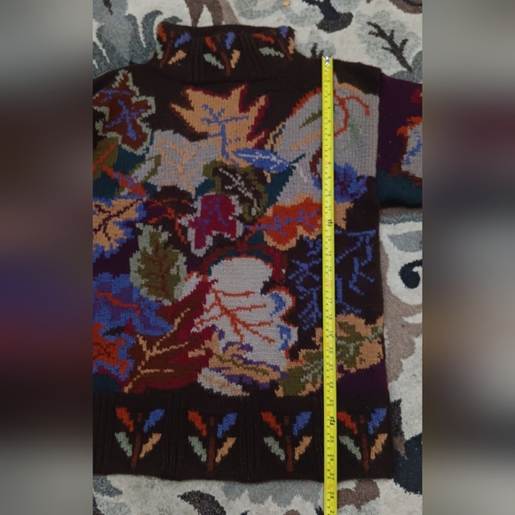 80s Sweater Wool Thick Knit Fall Winter Vintage Ski Jumper Hong Kong XL Pullover - Picture 9 of 12